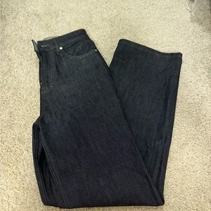 Maison Kitsune Indigo Loose Fit Jeans